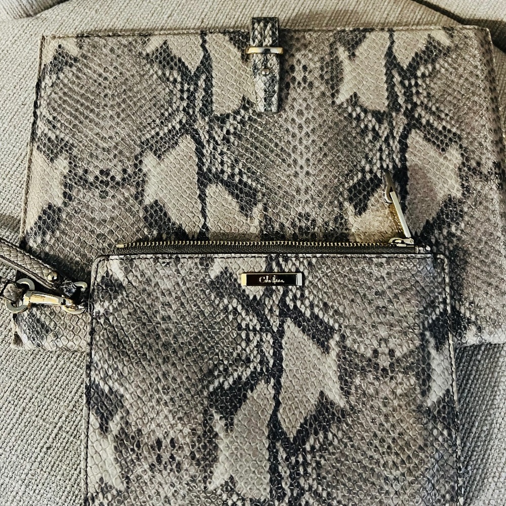 COLE HAAN MATCHING WRISTLET & TABLET CASE
